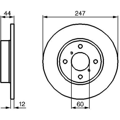 Bremsscheibe 0 986 479 B45
