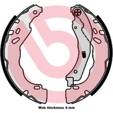 Bremsbackensatz HA CITROEN C3 PEUGEOT 208 09-16 ESSENTIAL LINE S 61 544 Bremsbackensatz HA CITROEN C3 PEUGEOT 208 09-16 ESSENTIAL LINE S 61 544