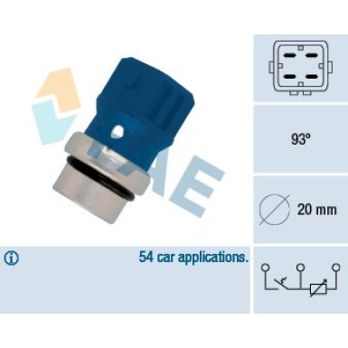 FAE Sensor, Kühlmitteltemperatur 34330