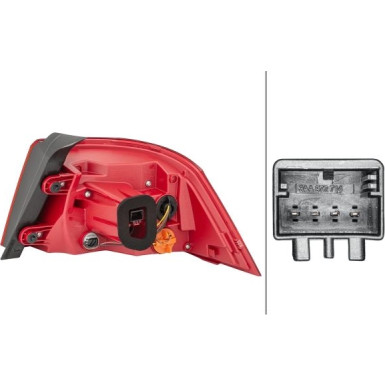 HECKLEUCHTE L 12 V HELLA 2SK 010 744-031 HECKLEUCHTE L 12 V HELLA 2SK 010 744-031