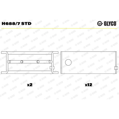 KURBELWELLENLAGER H688/7 STD KURBELWELLENLAGER H688/7 STD