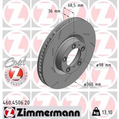Bremsscheibe VA li 460.4506.20 Bremsscheibe VA li 460.4506.20