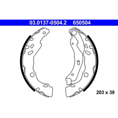 Bremsbackensatz 03.0137-0504.2 Bremsbackensatz 03.0137-0504.2