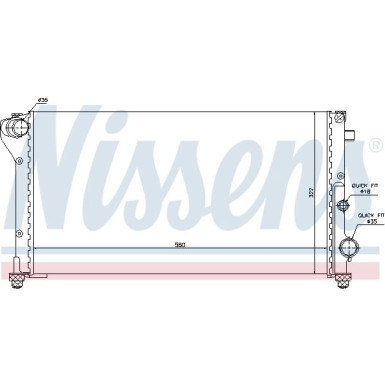 Wasserkühler PKW 617847