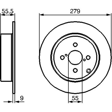 Bremsscheibe HA TOYOTA Corolla 02 0 986 479 149 Bremsscheibe HA TOYOTA Corolla 02 0 986 479 149