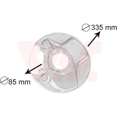 VAN WEZEL Spritzblech, Bremsscheibe 3010374