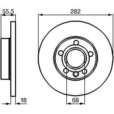 Bremsscheibe 0 986 479 B54 Bremsscheibe 0 986 479 B54