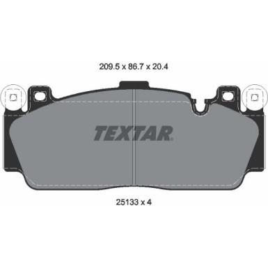 Bremsbelagsatz Bmw S. 5/6 4.4 11- M5/M6 Version 2513301 Bremsbelagsatz Bmw S. 5/6 4.4 11- M5/M6 Version 2513301