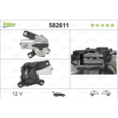 Wischermotor hinten 582611 Wischermotor hinten 582611