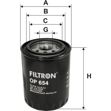 FILTRON Ölfilter OP 654 FILTRON Ölfilter OP 654