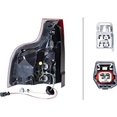HECKLEUCHTE R 12 V HELLA 2SK 011 065-041 HECKLEUCHTE R 12 V HELLA 2SK 011 065-041