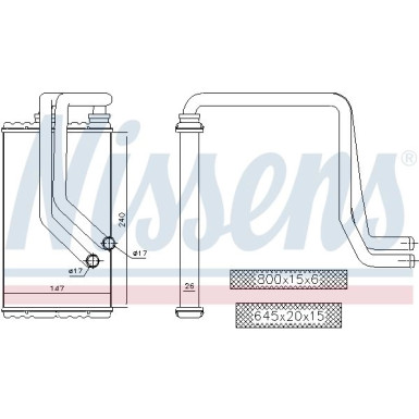 Heizkühler PKW 72956 Heizkühler PKW 72956