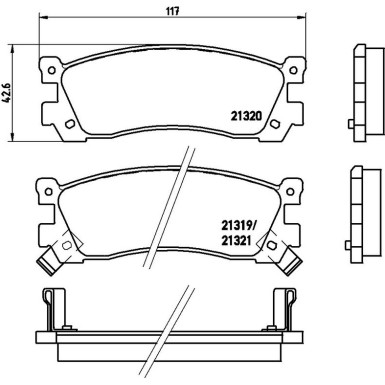 BREMBO Bremsklötze HA P 49 025 BREMBO Bremsklötze HA P 49 025