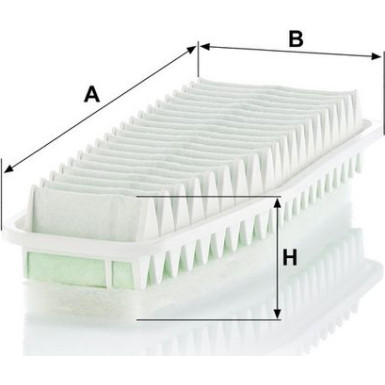Mann & Hummel Luftfilter PKW Toyota Previa, RAV 4 2,0 VVTi 00 C 3725
