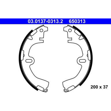 Bremsbackensatz 03.0137-0313.2 Bremsbackensatz 03.0137-0313.2