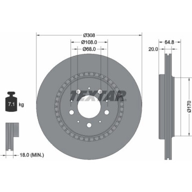 Bremsscheibe Volvo T. Xc90 PRO 92126803 Bremsscheibe Volvo T. Xc90 PRO 92126803