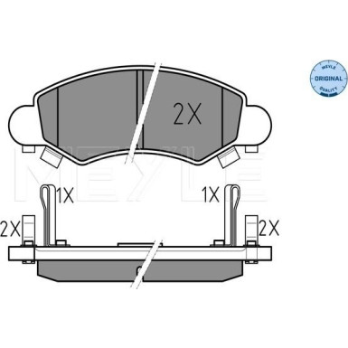 Bremsbelagsatz Opel P. Agila 00- Mit Sensor MEYLE-ORIGINAL: True to OE 025 232 5316/W Bremsbelagsatz Opel P. Agila 00- Mit Sensor MEYLE-ORIGINAL: True to OE 025 232 5316/W