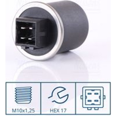 NISSENS Druckschalter, Klimaanlage 301035 NISSENS Druckschalter, Klimaanlage 301035