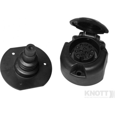 Steckdose 13pol 12V Kunststoff Nebelschlussabschaltung Microsch 409724.001