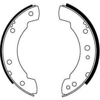 51 461 016 Bremsbacken GS6140 51 461 016 Bremsbacken GS6140