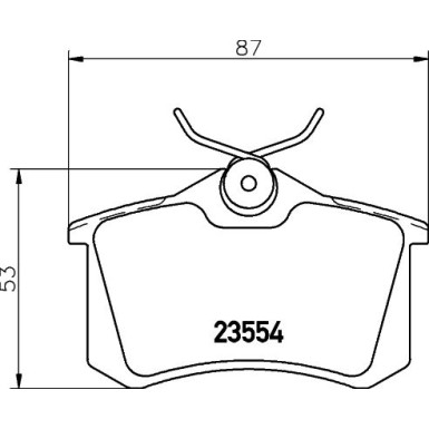 HELLA Bremsbeläge 8DB355018-111 HELLA Bremsbeläge 8DB355018-111