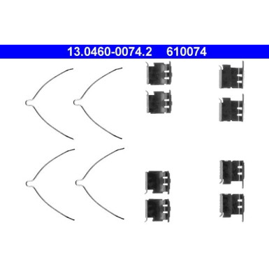 ATE Zubehör, Bremsbeläge 13.0460-0074.2 ATE Zubehör, Bremsbeläge 13.0460-0074.2