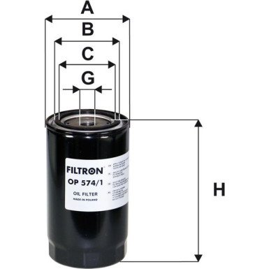 FILTRON Ölfilter OP 574/1 FILTRON Ölfilter OP 574/1