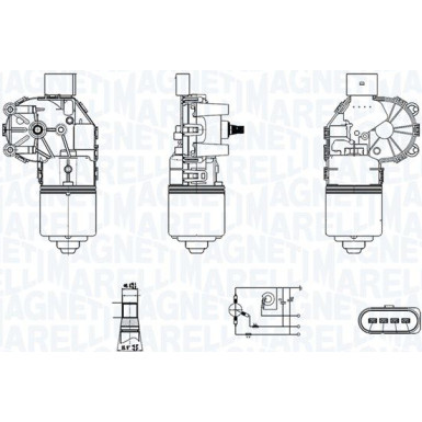 Wischermotor Ford Focus II Kombi 1.6 TDCi 04-12 64350006010
