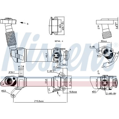 Kühler,Abgasrückführung BMW 1,3,5,6,X3,X5,X6 97 989281