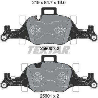Bremsbelagsatz Bmw S. 7 2.5-3.0 D 15 2590001