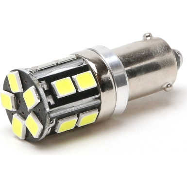 LED Metallsockel 100% Canbus H6W Bax9s 15x 3030 SMD Weiß 134