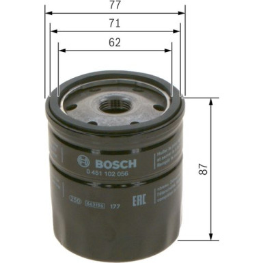 Ölfilter 0 451 102 056 Ölfilter 0 451 102 056