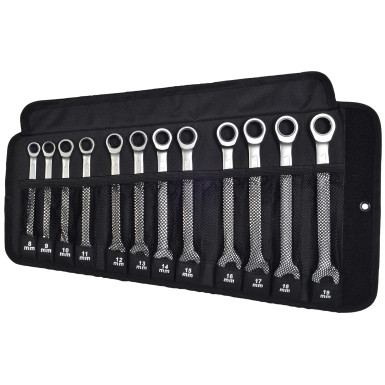 SW-Stahl Ringratschenschlüsselsatz 12-teilig , 8-19 mm 03510L SW-Stahl Ringratschenschlüsselsatz 12-teilig , 8-19 mm 03510L
