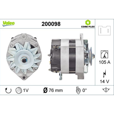 VALEO Generator 200098 VALEO Generator 200098