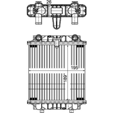 Kühler, Motorkühlung CR 1202 000P