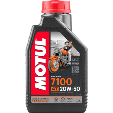 Motul 7100 Raod / V-Twin 4T MA2 20W-50 1 Liter 104103 Motul 7100 Raod / V-Twin 4T MA2 20W-50 1 Liter 104103