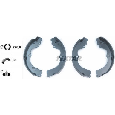 Bremsbacken Subaru Impreza 92-00/Forester 91045901 Bremsbacken Subaru Impreza 92-00/Forester 91045901