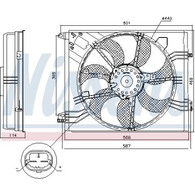 Kühlerlüfter PKW Renault Megane IV 15 85948 Kühlerlüfter PKW Renault Megane IV 15 85948
