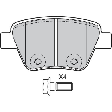 VALEO Bremsbeläge 601137