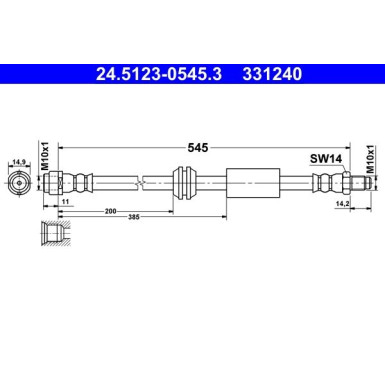 Bremsschlauch 24.5123-0545.3