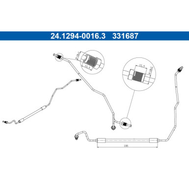 ATE Bremsschlauch 24.1294-0016.3
