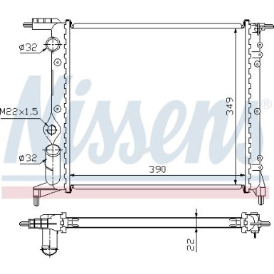 Wasserkühler PKW 639271