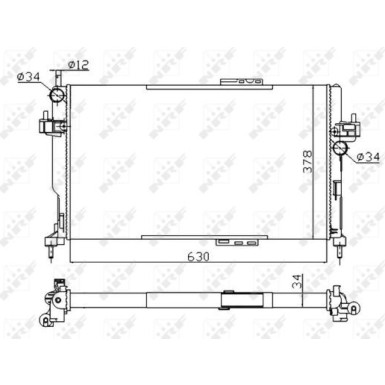Kühler, Motorkühlung NRF58282A