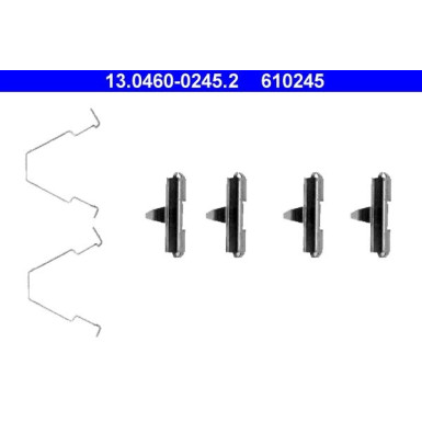 ATE Zubehör, Bremsbeläge 13.0460-0245.2 ATE Zubehör, Bremsbeläge 13.0460-0245.2