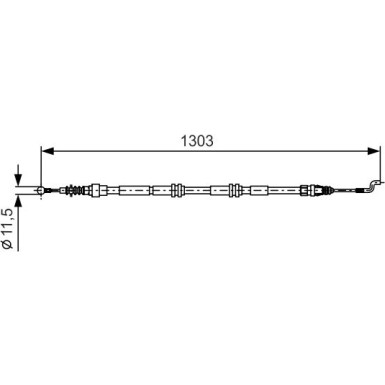 Handbremsseil VW T5 1987477260
