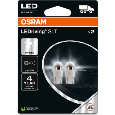 LED W5W 24V 1W W2.1x9.5d LEDriving SLT White 6000K