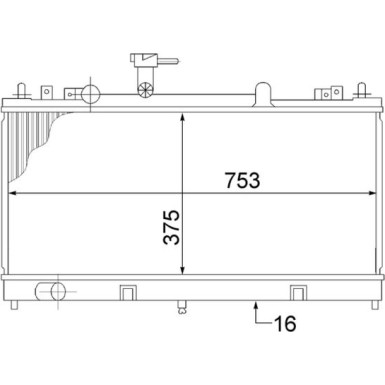 Kühler, Motorkühlung CR 1475 000S
