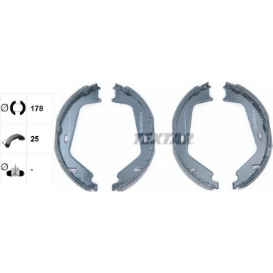 Handbremsbacken Volvo Xc90 91081300
