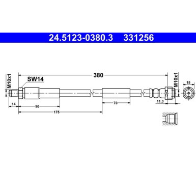 Bremsschlauch 24.5123-0380.3