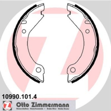 ZIMMERMANN Bremsbacken 10990.101.4 ZIMMERMANN Bremsbacken 10990.101.4
